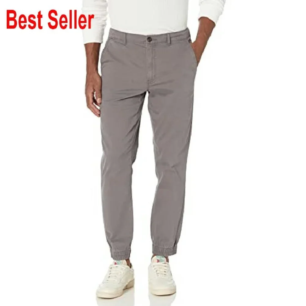 Slim-Fit Cotton Joggers Comfortable Stylish Casual Athletic Pants Modern